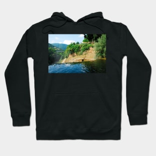 Pliva River Flowing Over Jajce Waterfall Hoodie